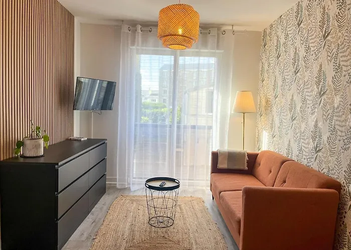 T2 Cosy Avec Parking Gratuit & Transports Au Pied